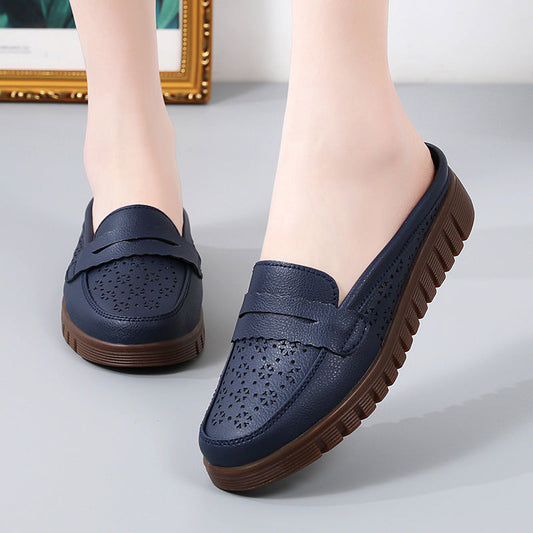 Melomna Hollow Out Stride Harmony Soft Sole Fashionable Slippers